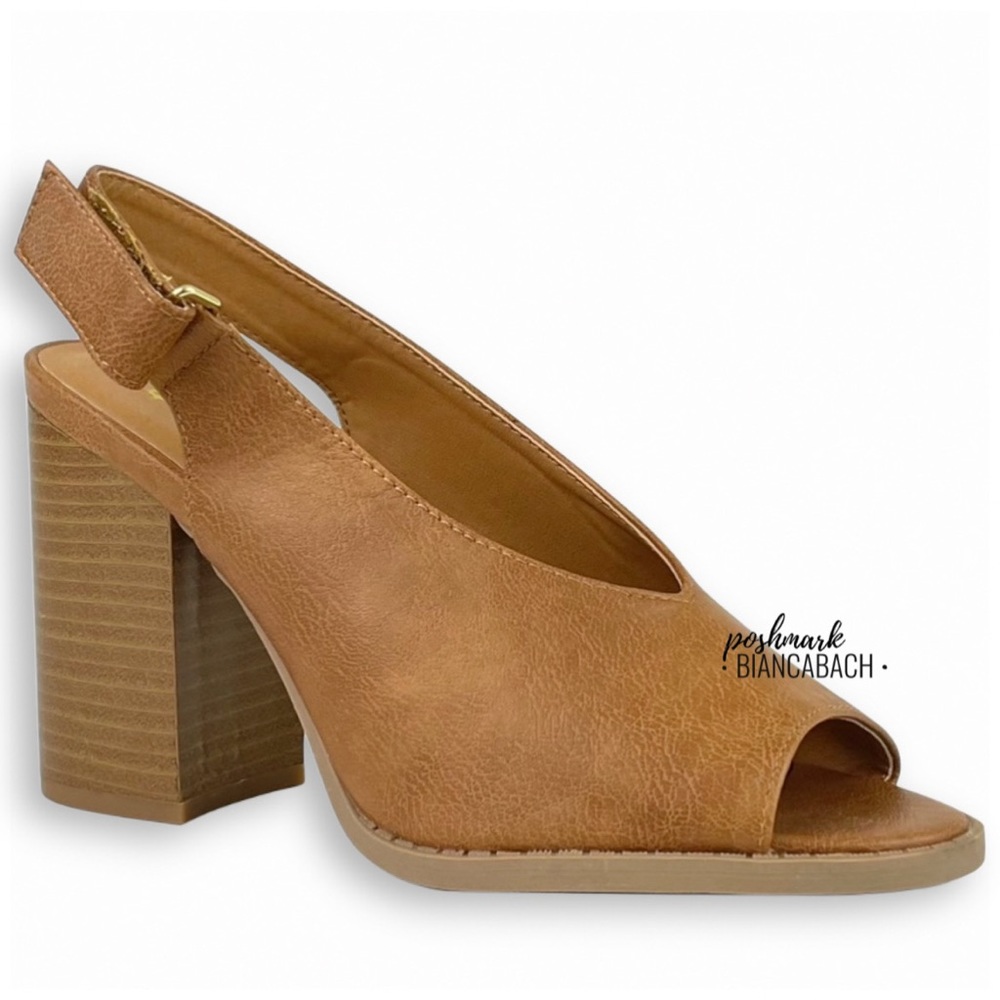 🆕 Peep Toe Slingback Heels